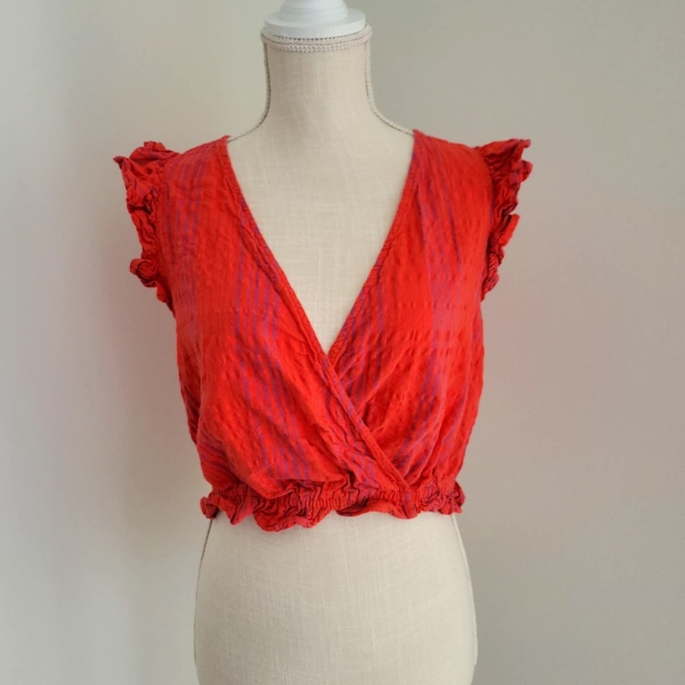 NWOT Stripped Crop Top